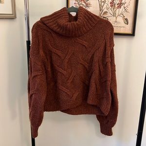 Madewell Cable Turtleneck Sweater